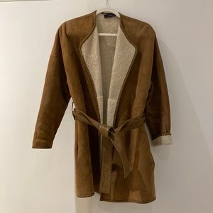 Joseph suede coat with belt